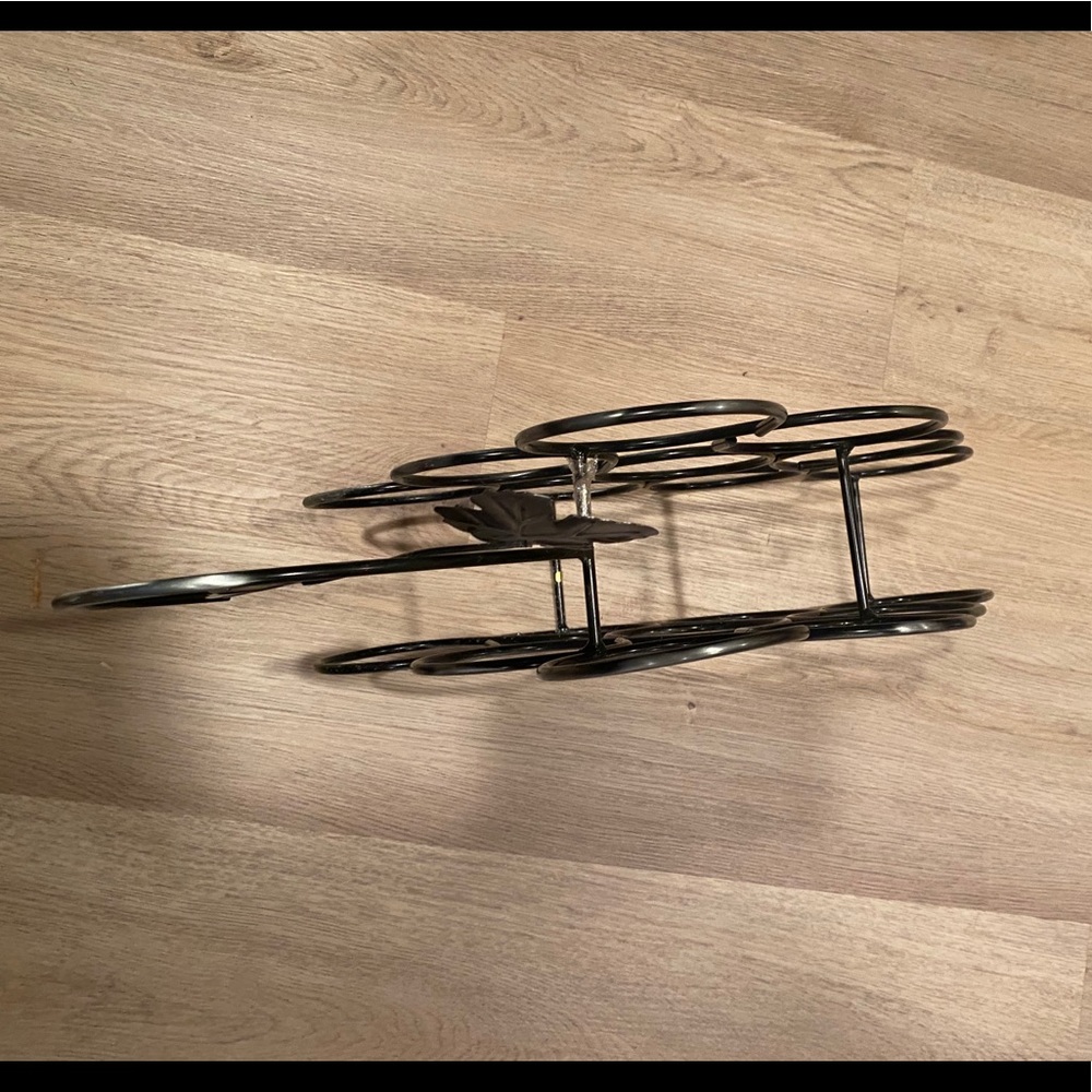 Metallic Wine Holder Decorative - Picture 3 of 4